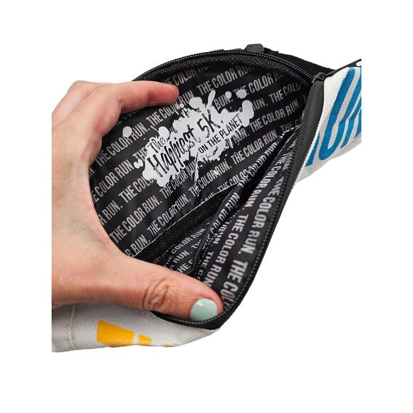 The Color Run 5K Race Waist Bag Fanny Pack Rainbow Print - Picture 4 of 4